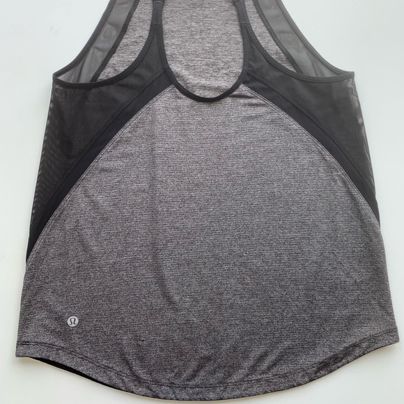 Lululemon Run Off Route Sheer Tank Top Racerback Crisscross Strappy Back Black 8 - Picture 8 of 15